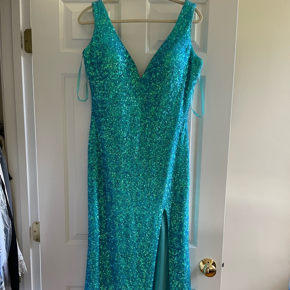 Aquamarine gown